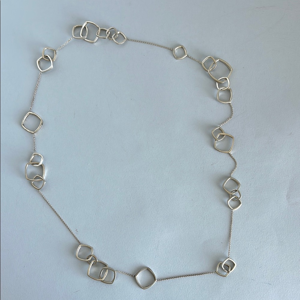 SOLD Tiffany & Co. Frank Gehry Torque Necklace Approx 32” - Picture 3 of 6
